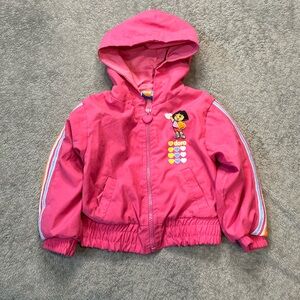 Vintage 2005 Dora the explorer windbreaker jacket